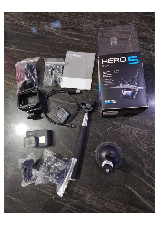 Câmera Digital GoPro Hero 5 Black - Perfeita para Aventuras e Vlogs! - Foto 5