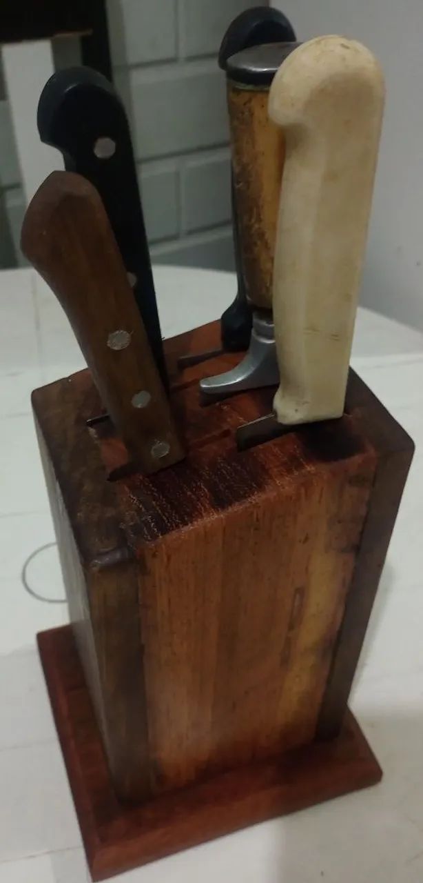 Suporte para facas rústico  - Foto 4