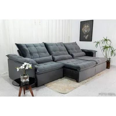 sofa retratil e reclinavel de 320 cm  - Foto 4