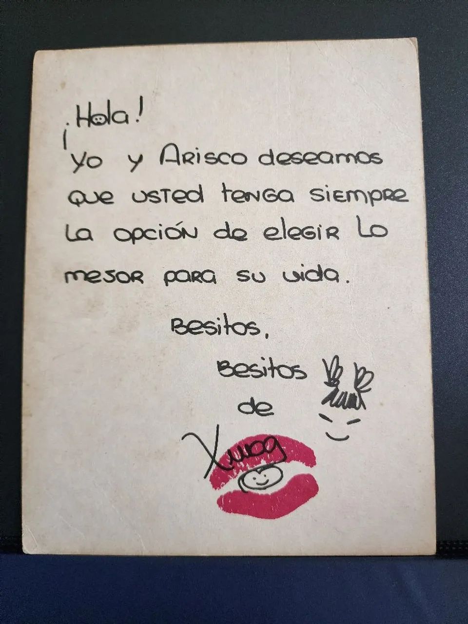Postal Xuxa Arisco  da Argentina  - Foto 2