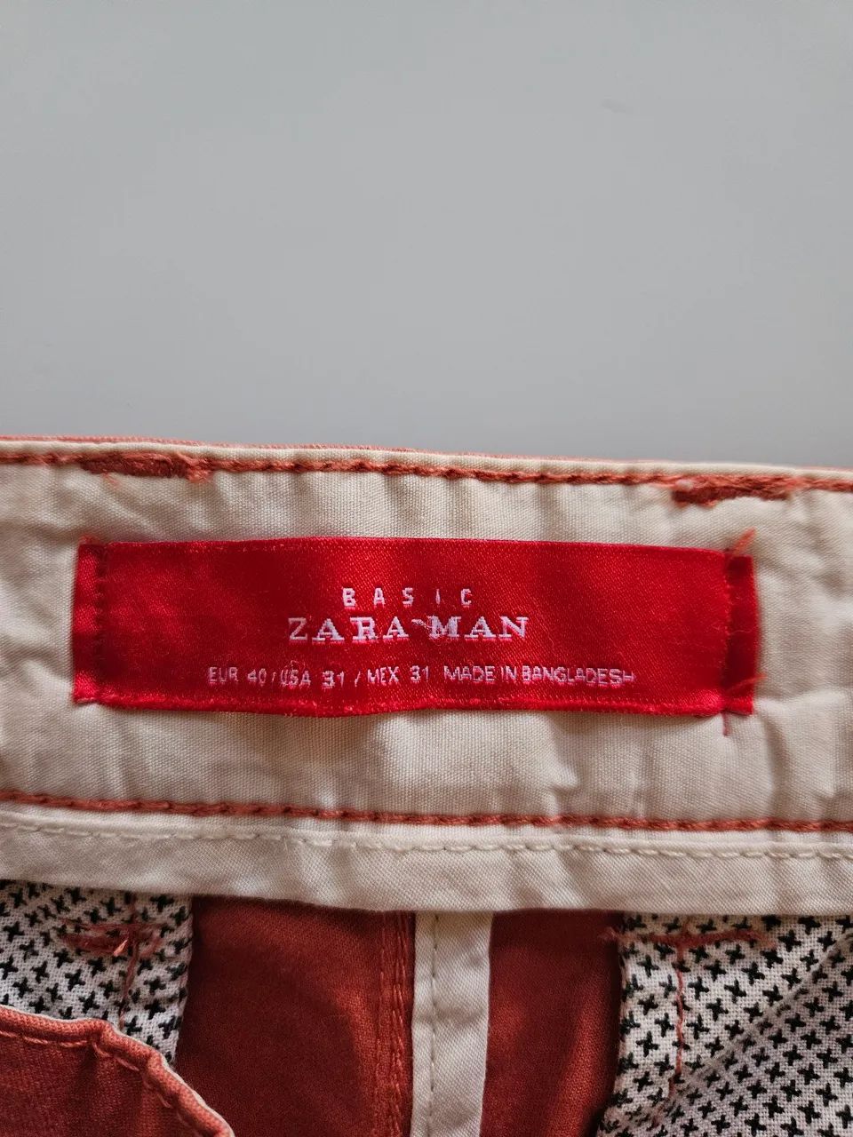 Calça Sarja Laranja Masculina - Foto 3