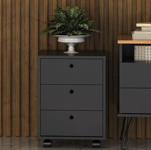 Gaveteiro New - Gaveteiro com 3 Gavetas - Gaveteiro Volante - Gaveteiro