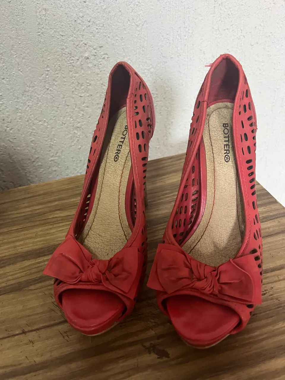 Sapato de salto 15 vermelho  n38