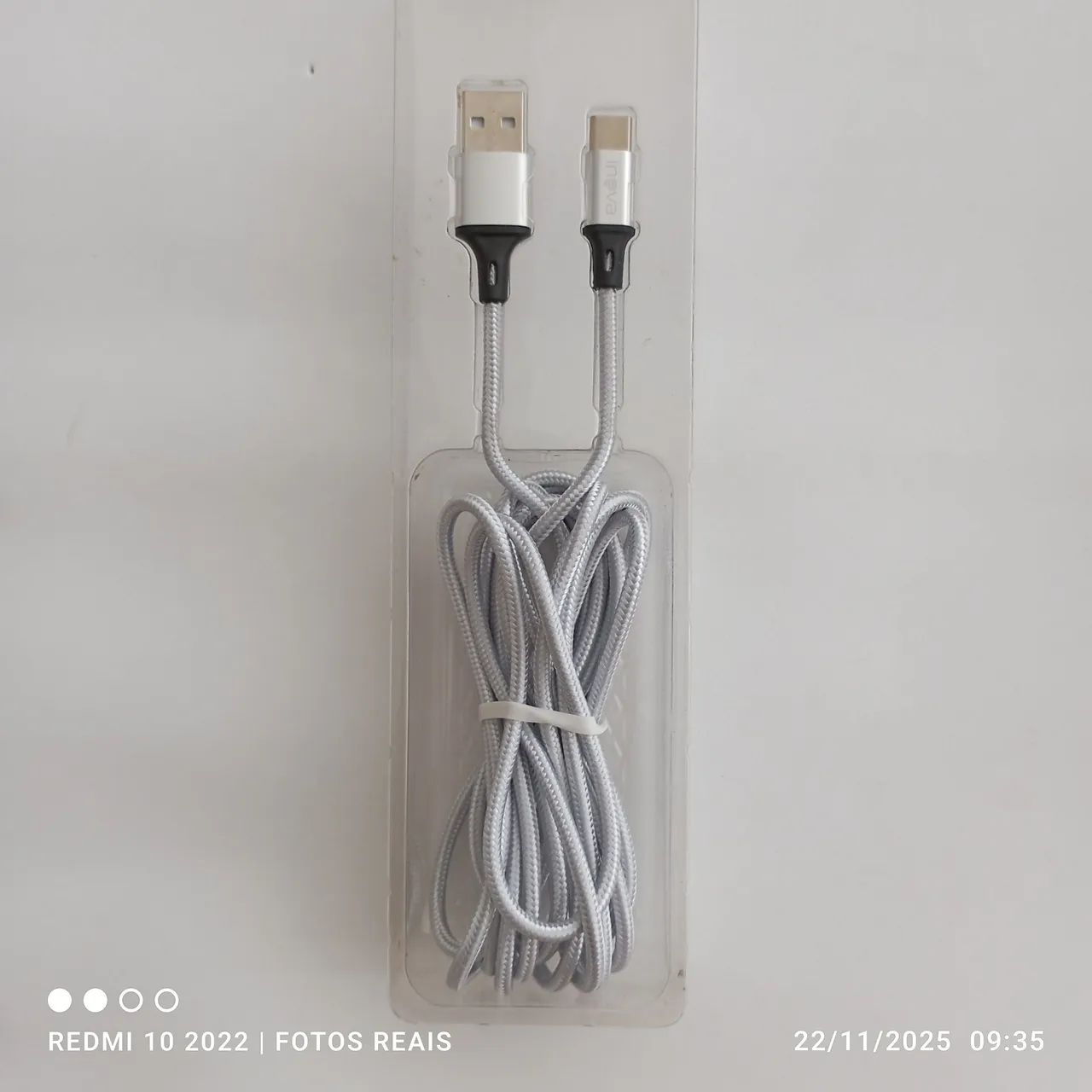 Cabo celular USB C carrega rápido 3m 2.4A Inova  - Foto 2