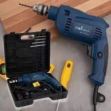 Furadeira de Impacto Nell 650W Velocidade Variável - e Reversível 1/2? com Maleta + 27 Peç