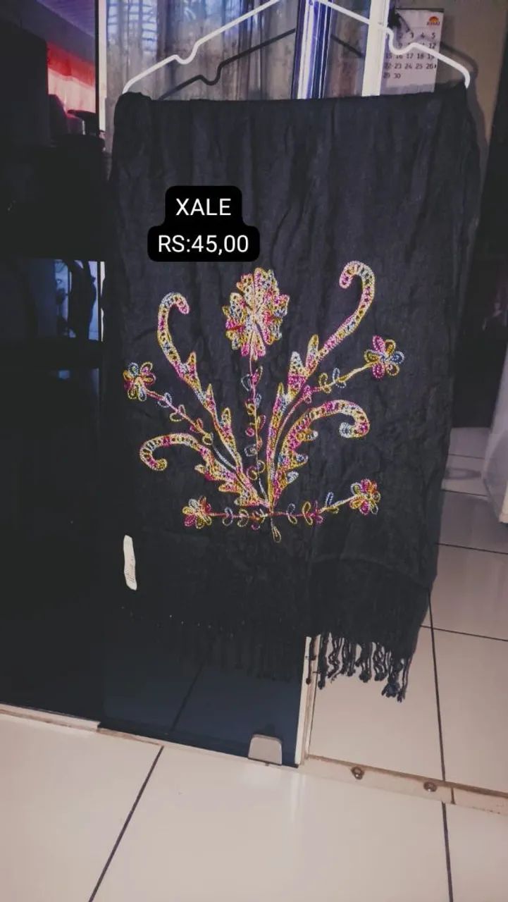 Xale Feminino Jerull com Franjas - Promoção - Foto 5
