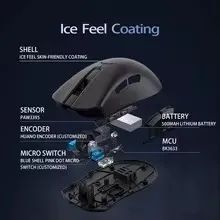 [Novo/Lacrado] - Mouse Delux M900 PRO Ultralight (Preto) PAW3395 / 50g - Foto 3
