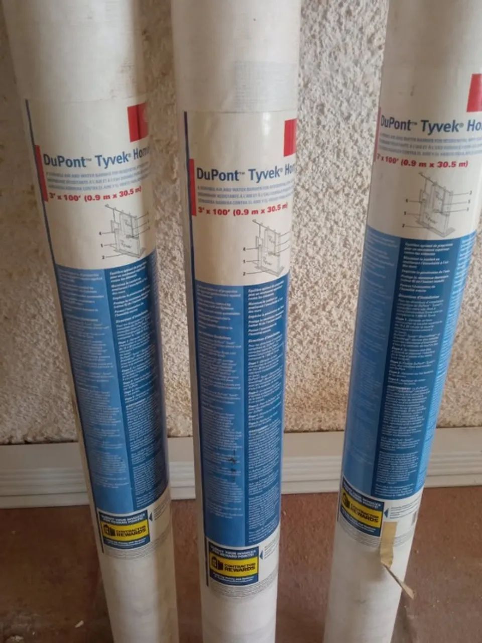 Membrana Tyvek Home Wrap - 0,91m X 30,5m