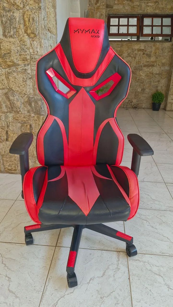Cadeira Gamer MyMax MX9 - Vermelha e Preta