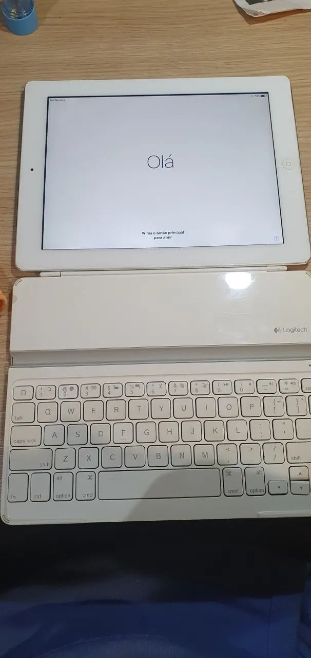 Ipad 4 Geração + Capa Teclado Logitech Bluetooth - Foto 3