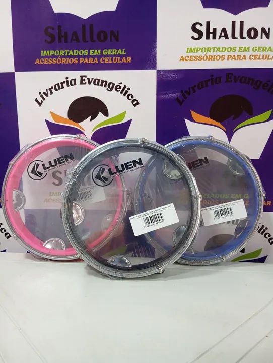 Pandeiro Júnior Luen - 8 Polegadas - Diversas Cores