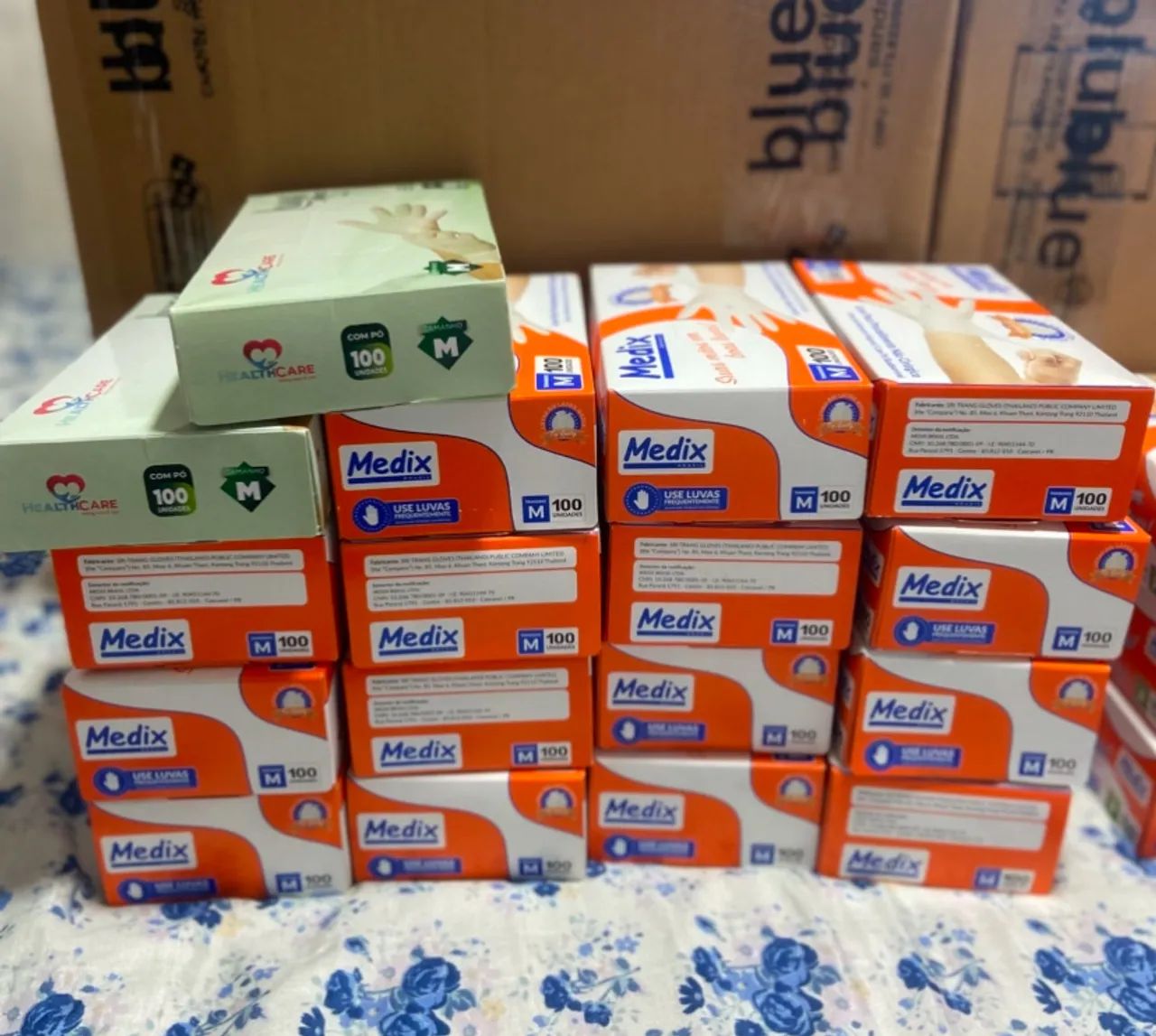 Luvas latex / tamanho M