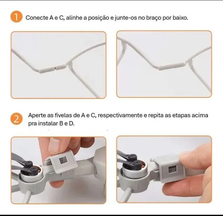 Kit Protetores de hélice para drone Dji mini - Foto 5