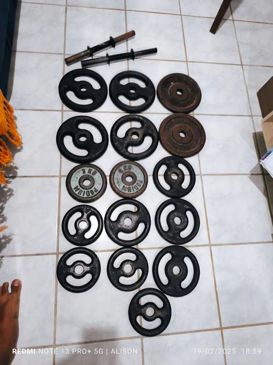 Kit academia em ótimo estado  - Foto 2