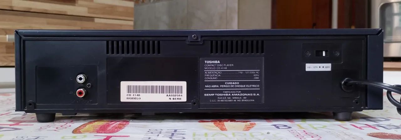 Cd Player TOSHIBA CD4148 (Com controle remoto) - Foto 4
