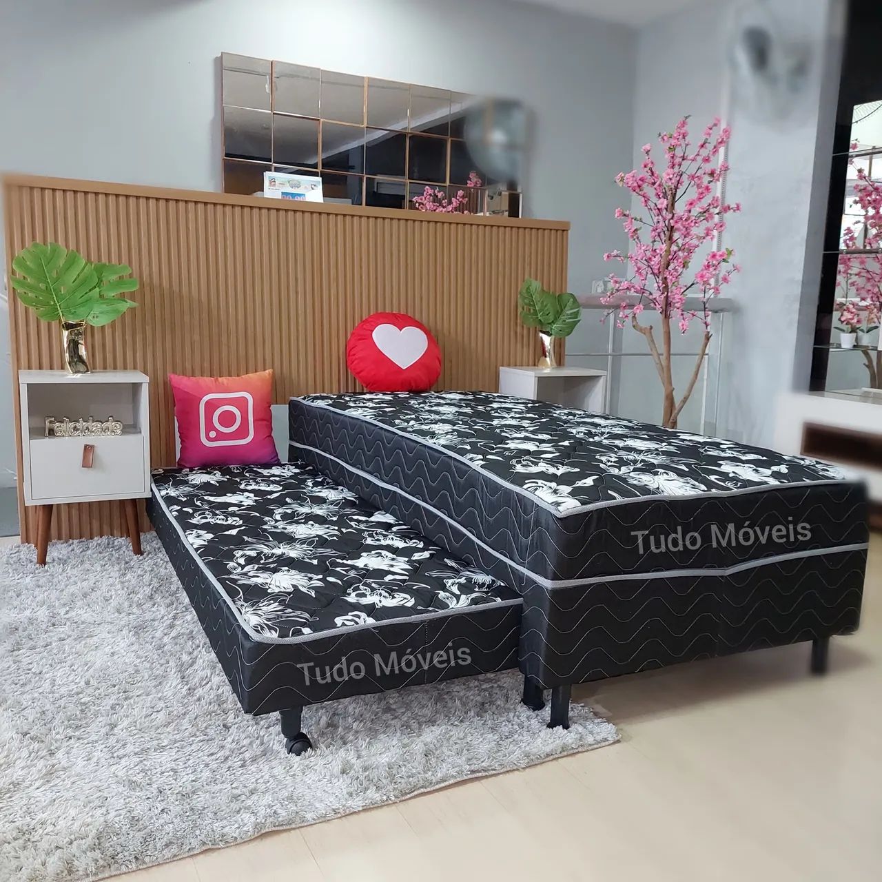 INSTA @TUDO_MOVEIS / BICAMA MOLA SOLTEIRÃO (entrega grátis e imediata) - Foto 4