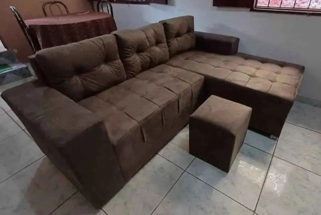 Sofá cheyse de 3 lugares a pronta entrega  - Foto 5