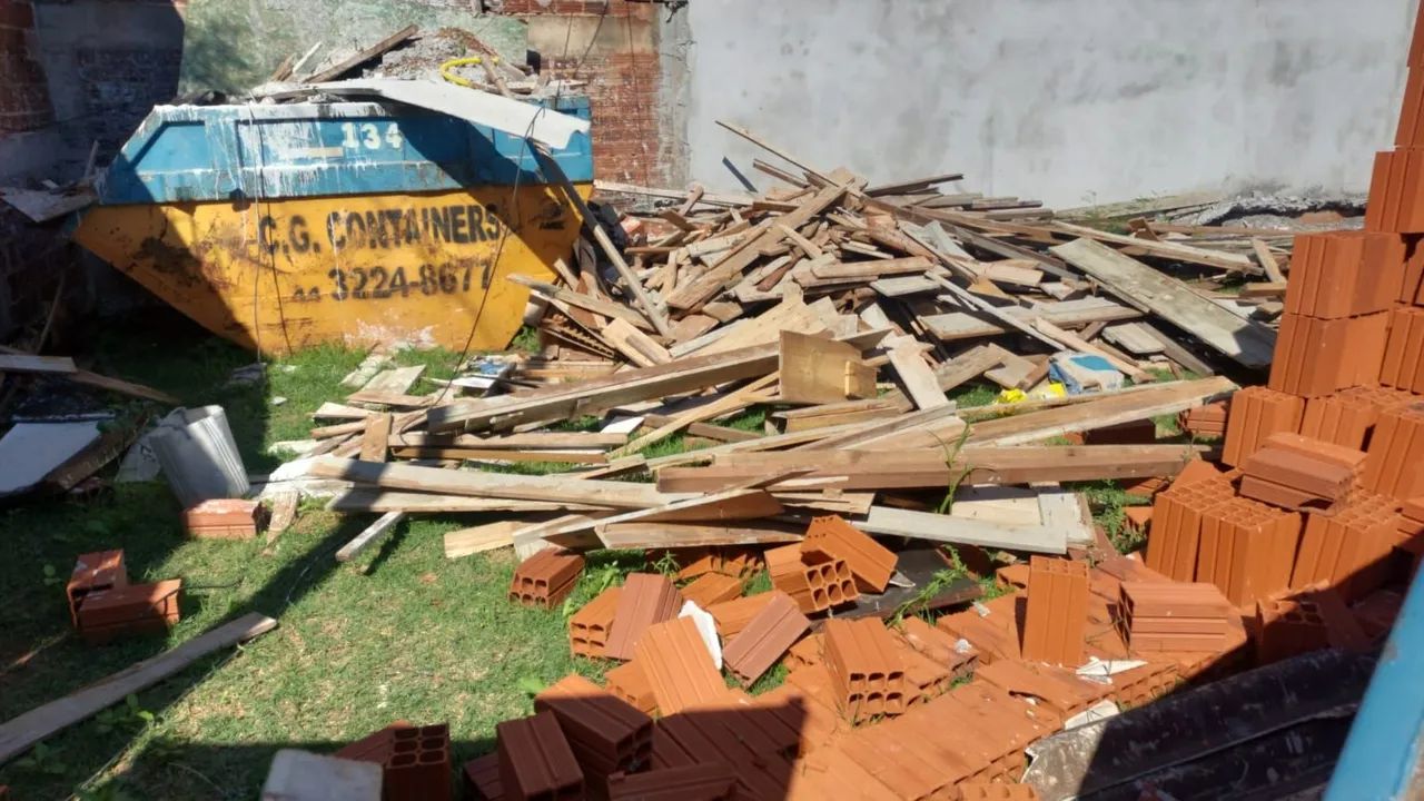 Madeiras final de obra doação 