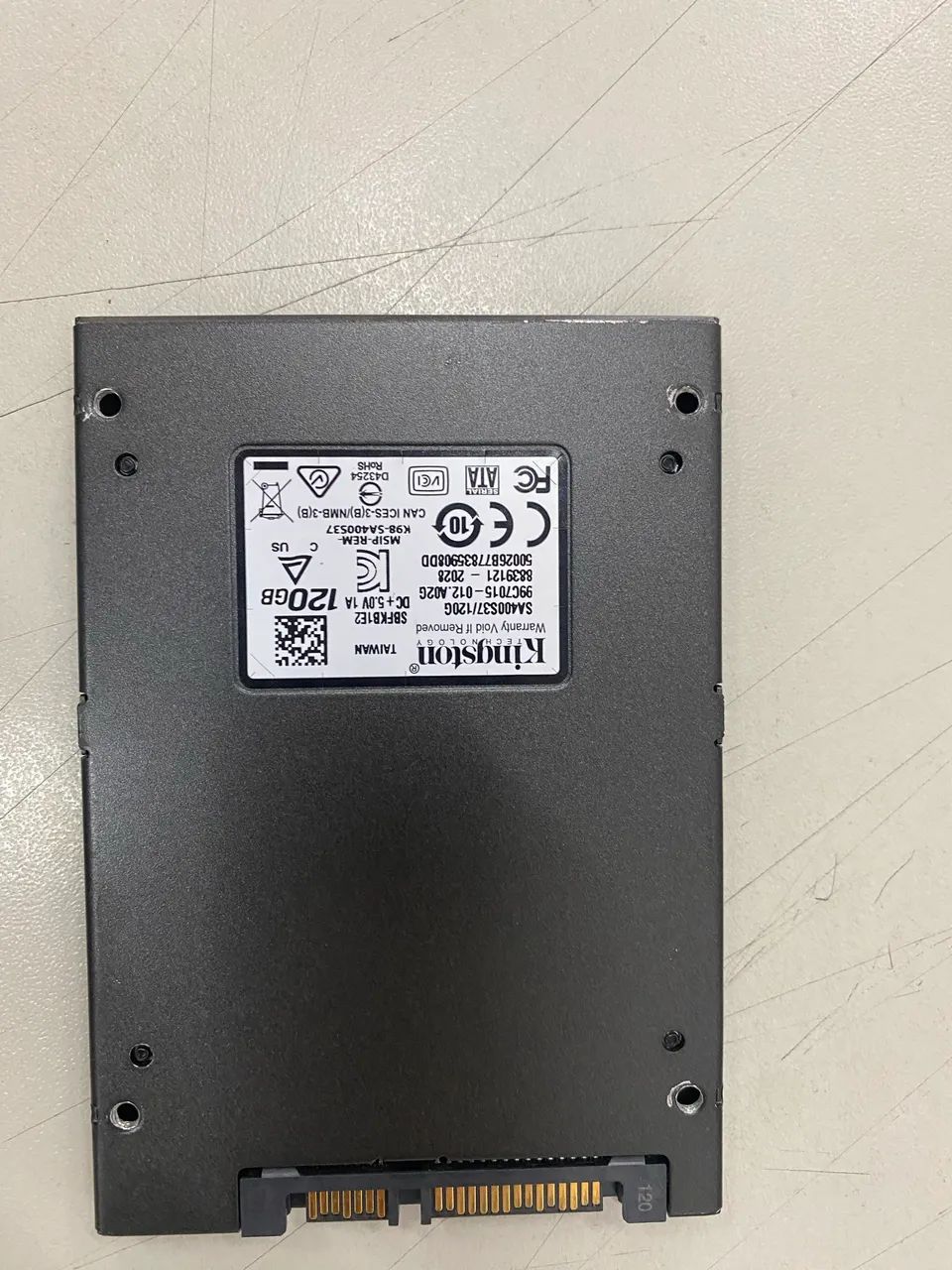 SSD Kingston 120G Original testado  - Foto 3