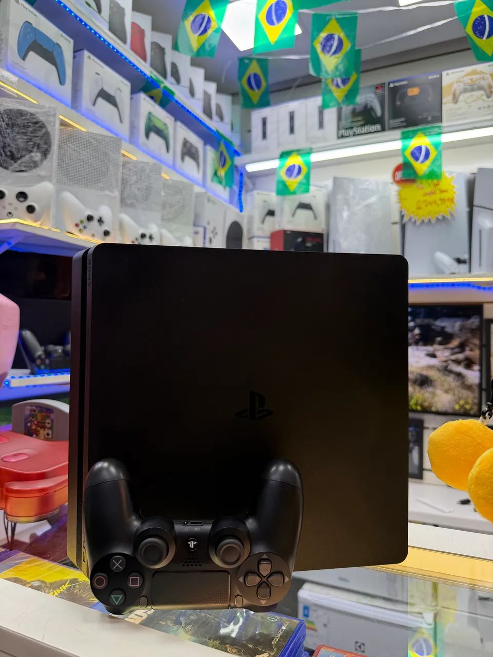 Ps4 slim 1 terá tudo original  - Foto 4