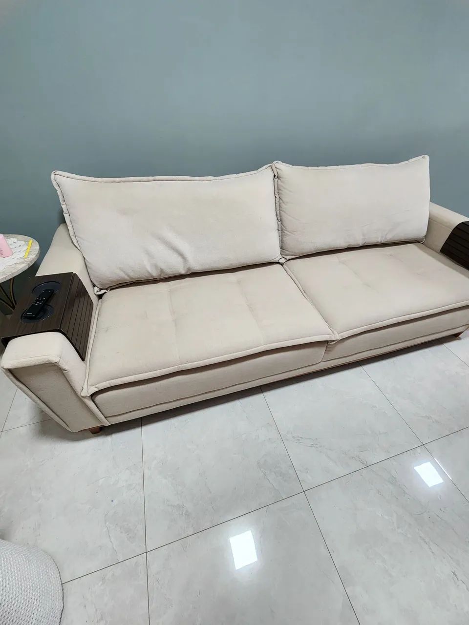 Troco sofa de linho 5 lugares 