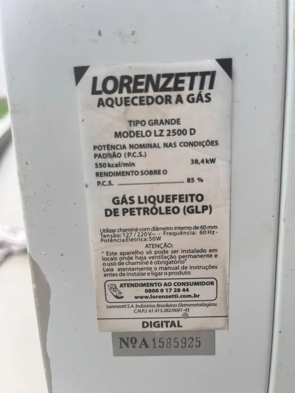Aquecedor residencial Lorenzeti LZ2500D - Foto 3