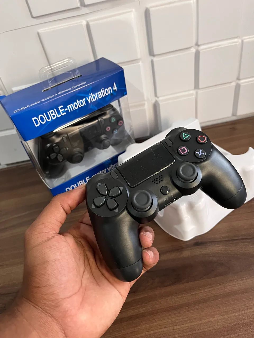 Controle Wireless PS4 e PC + Fio de Carregamento - Foto 2