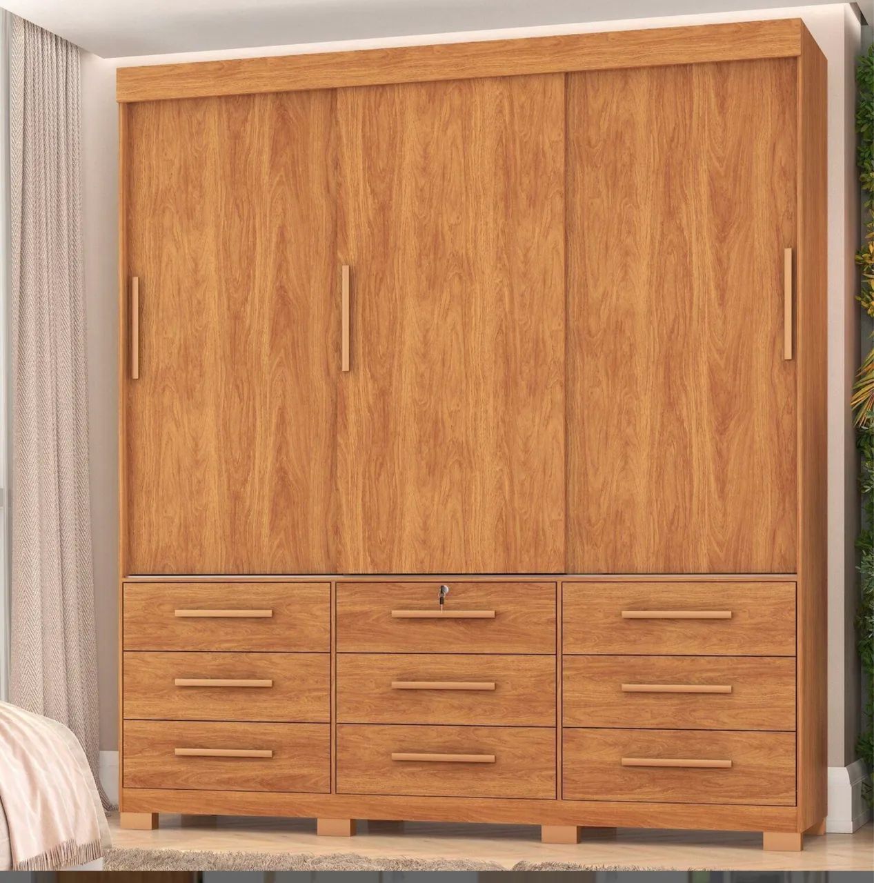Guarda-Roupa Supremo Flex 2,00 m com 3 Portas de Correr - Foto 4