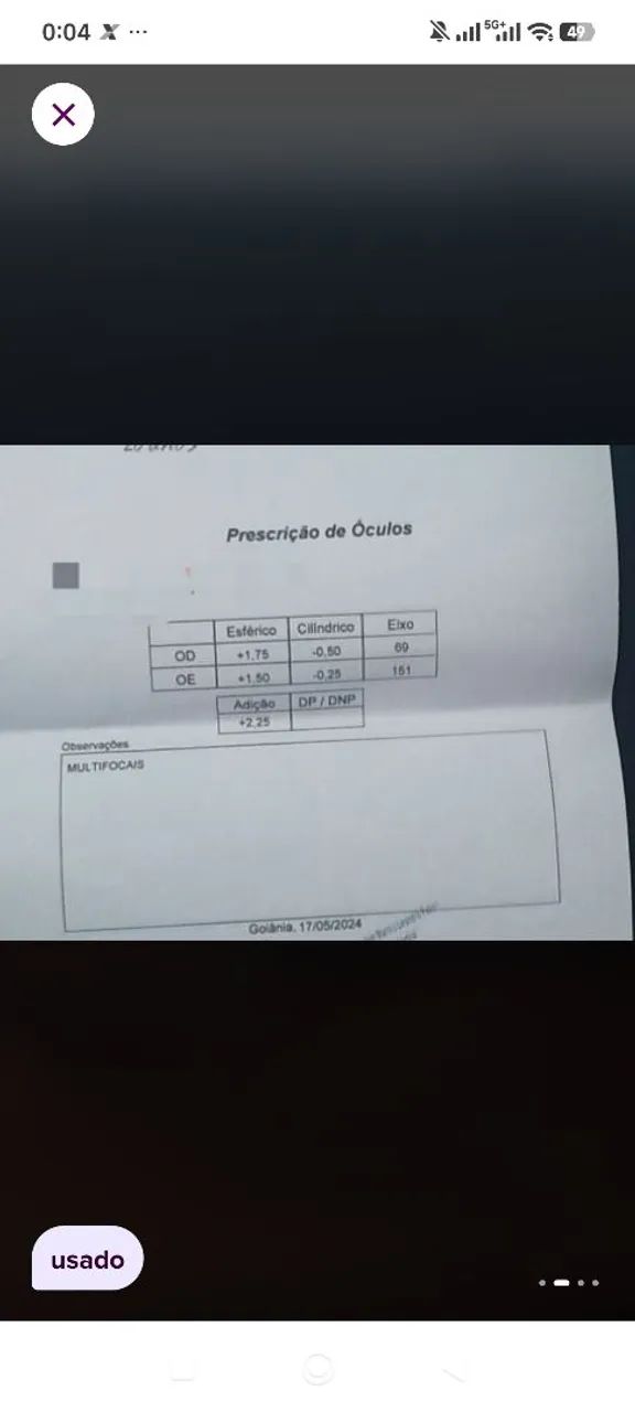 Óculos multifocal novo - Foto 2