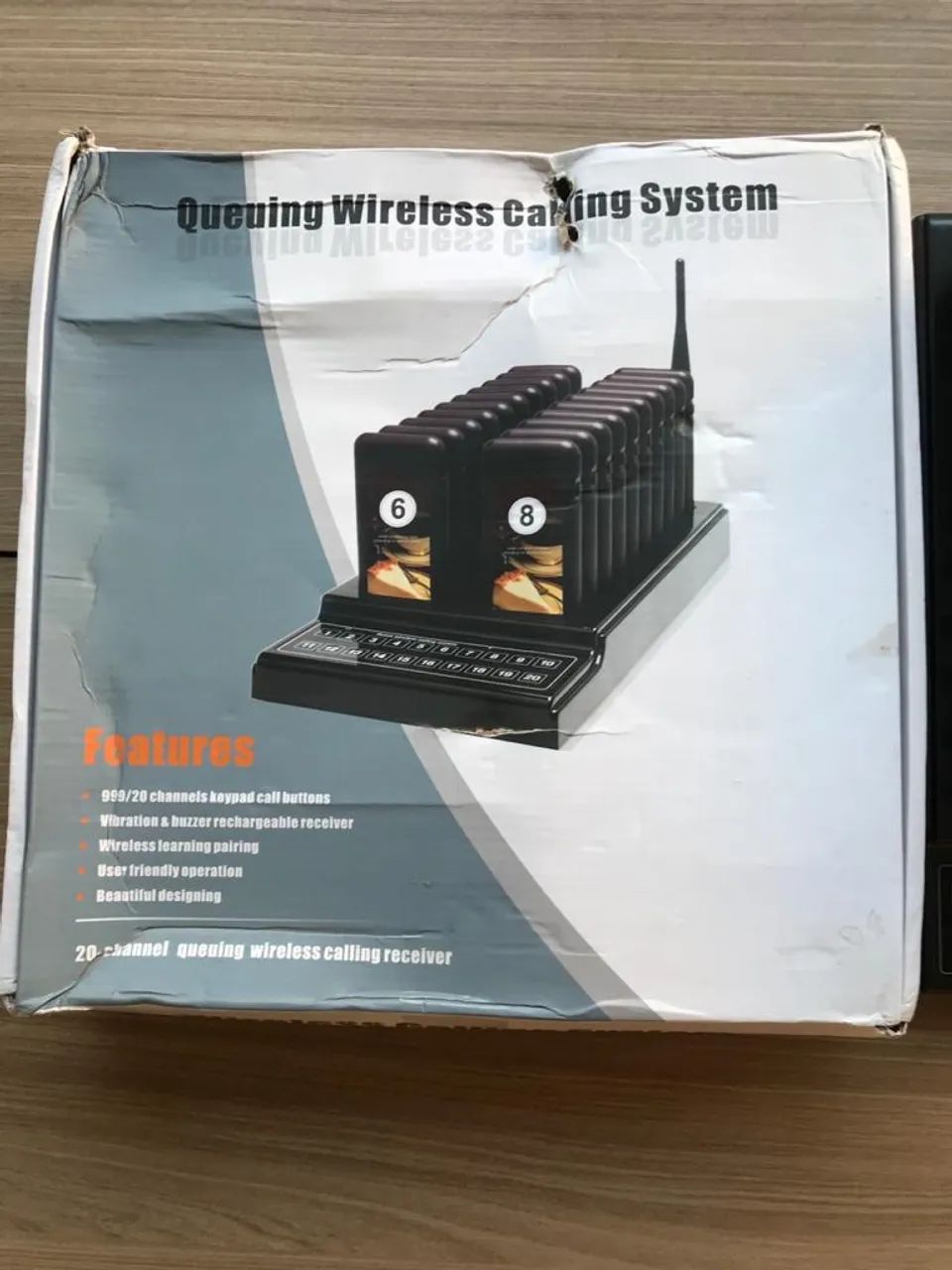 Sistema de Chamadas Sem Fio Queuing Wireless Calling System 20 Pagers - Foto 2