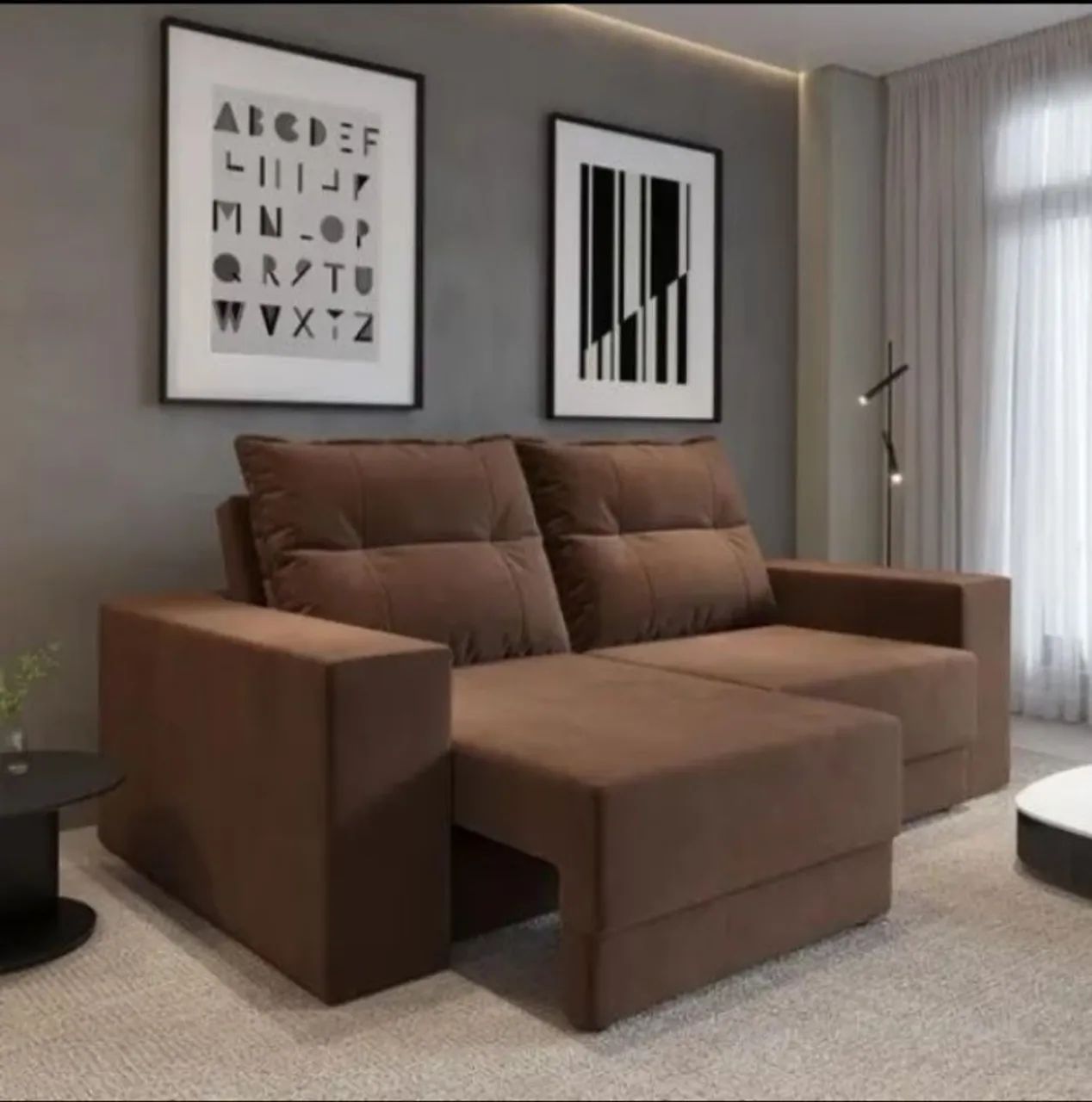 A pronta Entrega!!Sofá Retrátil Perfeito para Ambientes pequenos!! - Foto 2