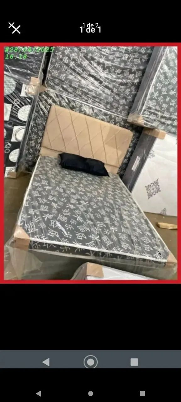 CAMA BOX SOLTEIRO E CASAL PROMOÇÃO  - Foto 2