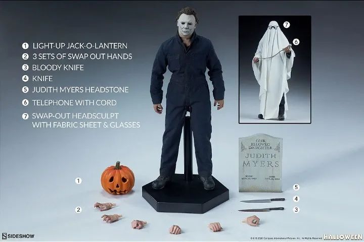 Michael Myers (Deluxe) 1/6 - Halloween (1978) - 1/6 boneco  - Sideshow