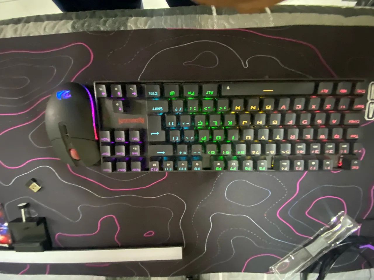 TECLADO E MOUSE REDRAGON SEM FIO R$500 - Foto 2