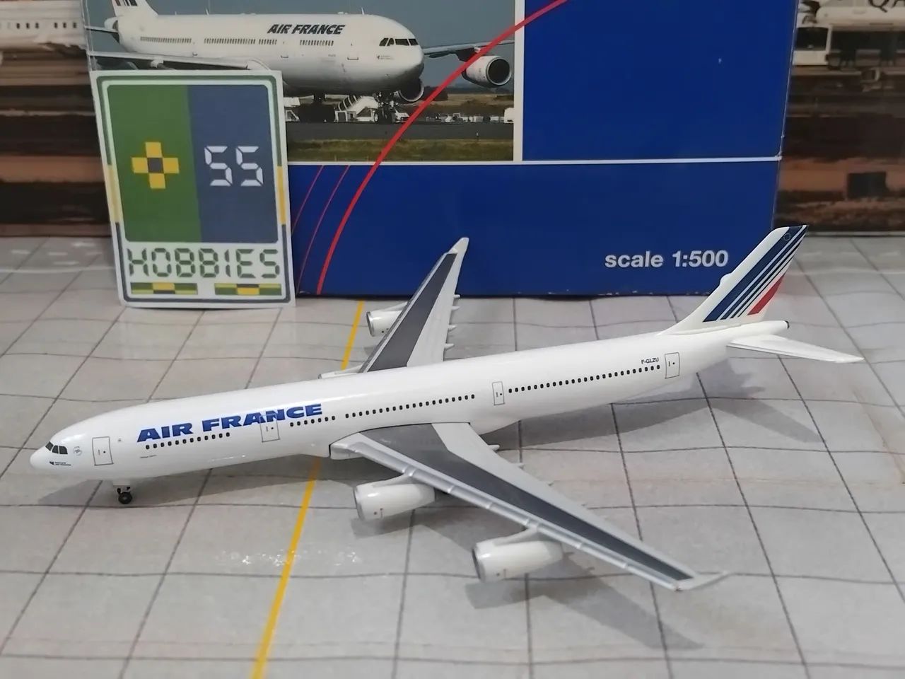 Miniatura Avião Herpa Wings 1/500 Air France Airbus A340-300