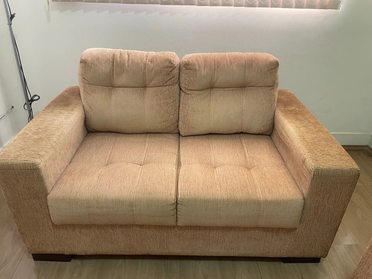Sofá de chenille 2 e 3 lugares