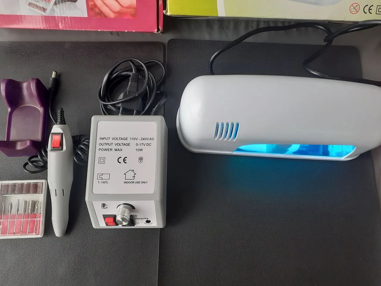 Kit manicure lixa e lampada UV - Foto 3