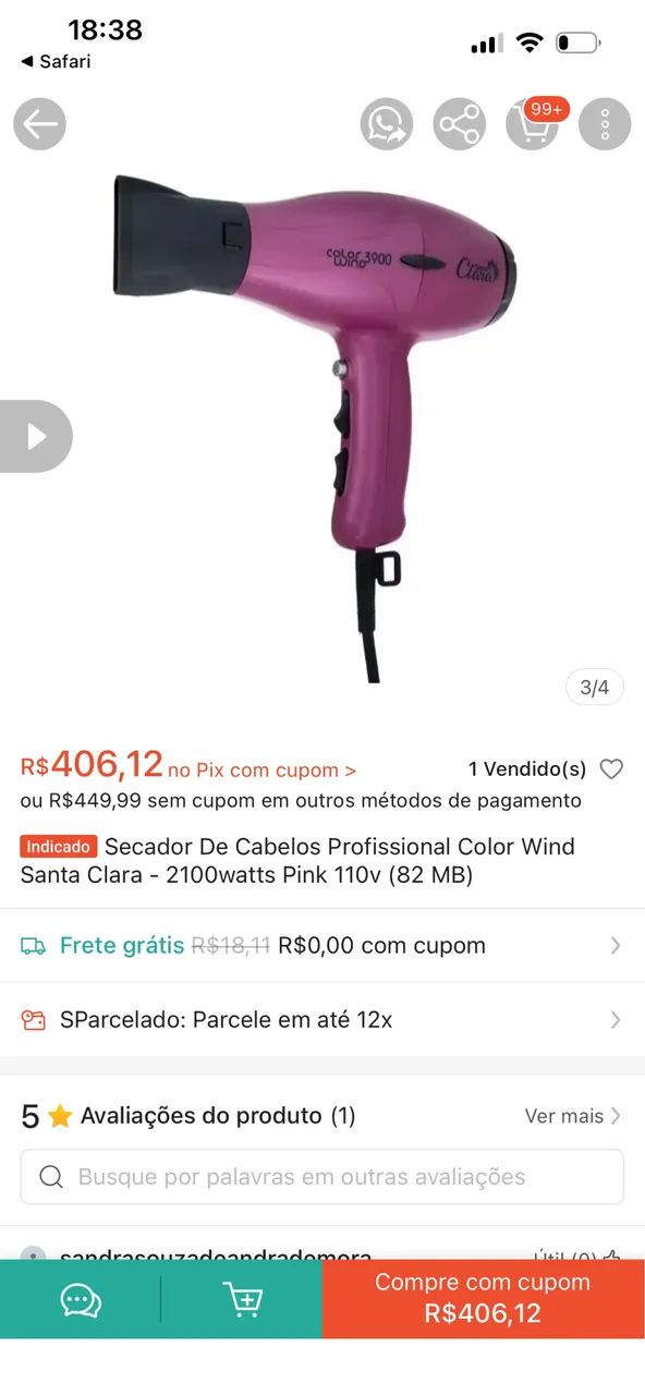 Secador profissional 2.100 watts - Foto 2