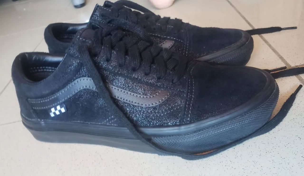Tênis vans old skool skate preto - Foto 2