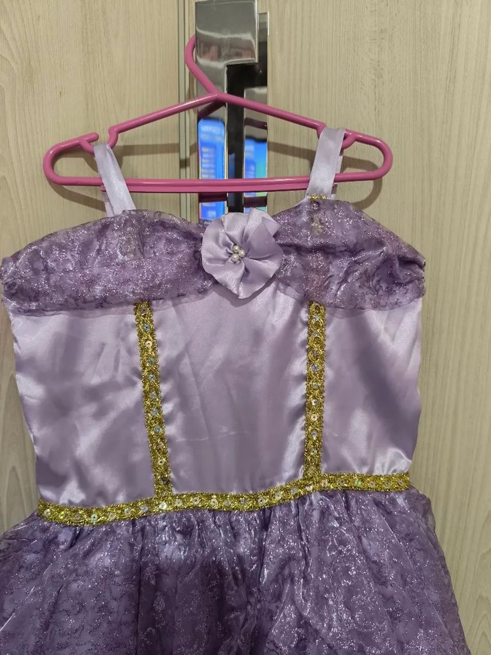Fantasia Rapunzel ou Sofia. Vestido princesa  - Foto 2