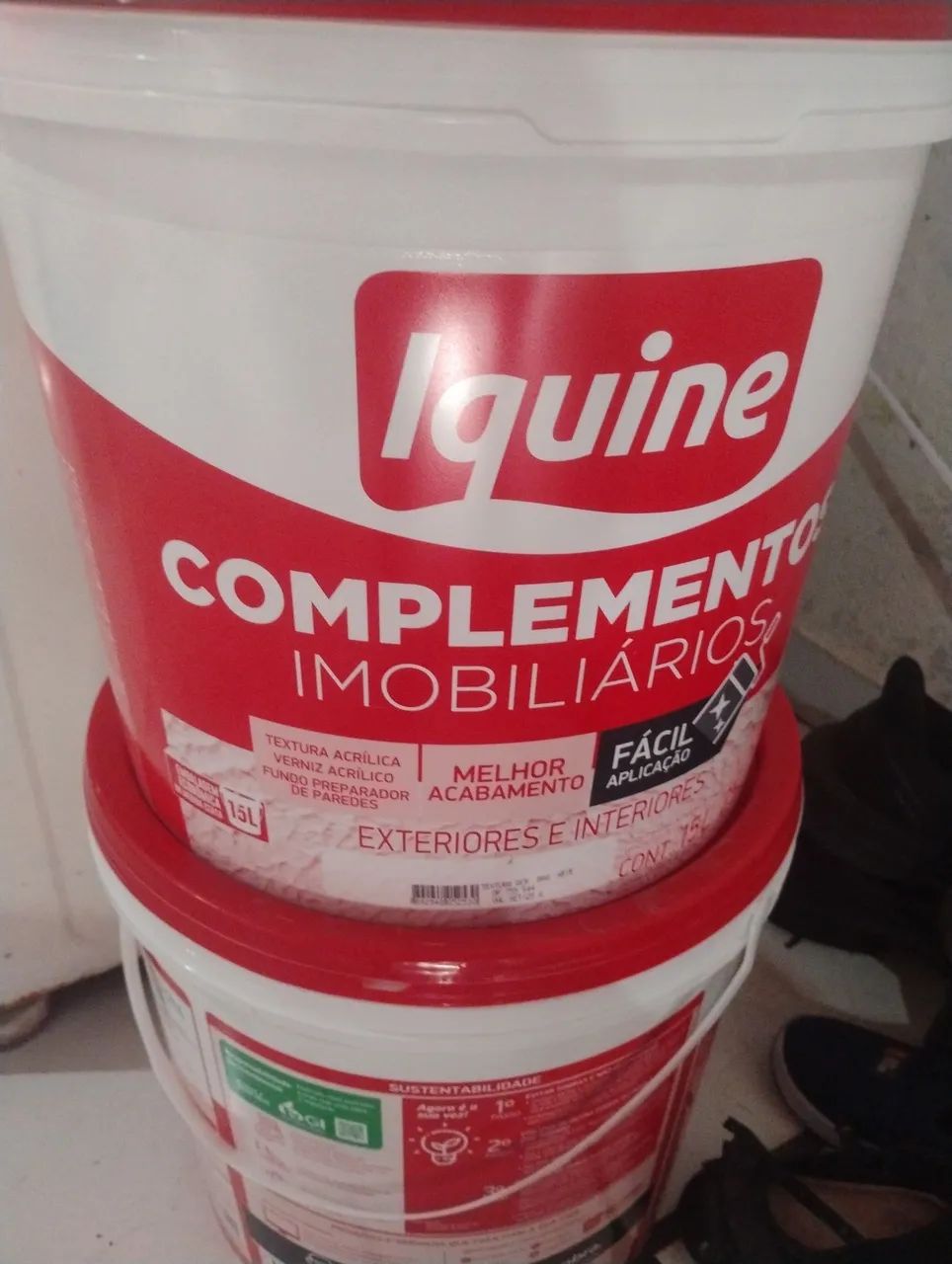 Vendo balde de texturas acrílicas 25kg  - Foto 3