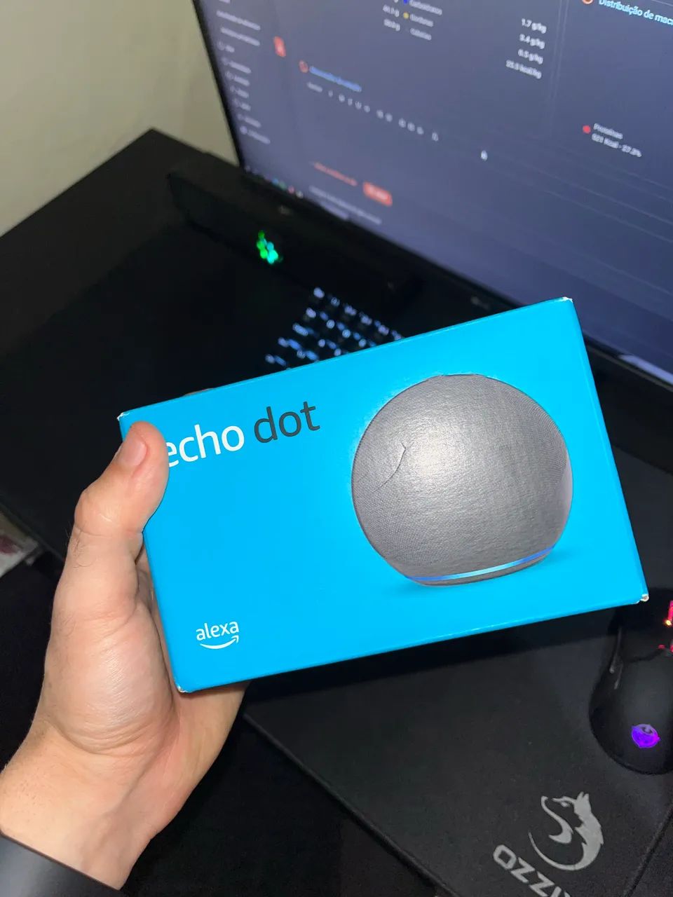 Alexa Echo Dot (5a geração) Cor preta - Foto 2