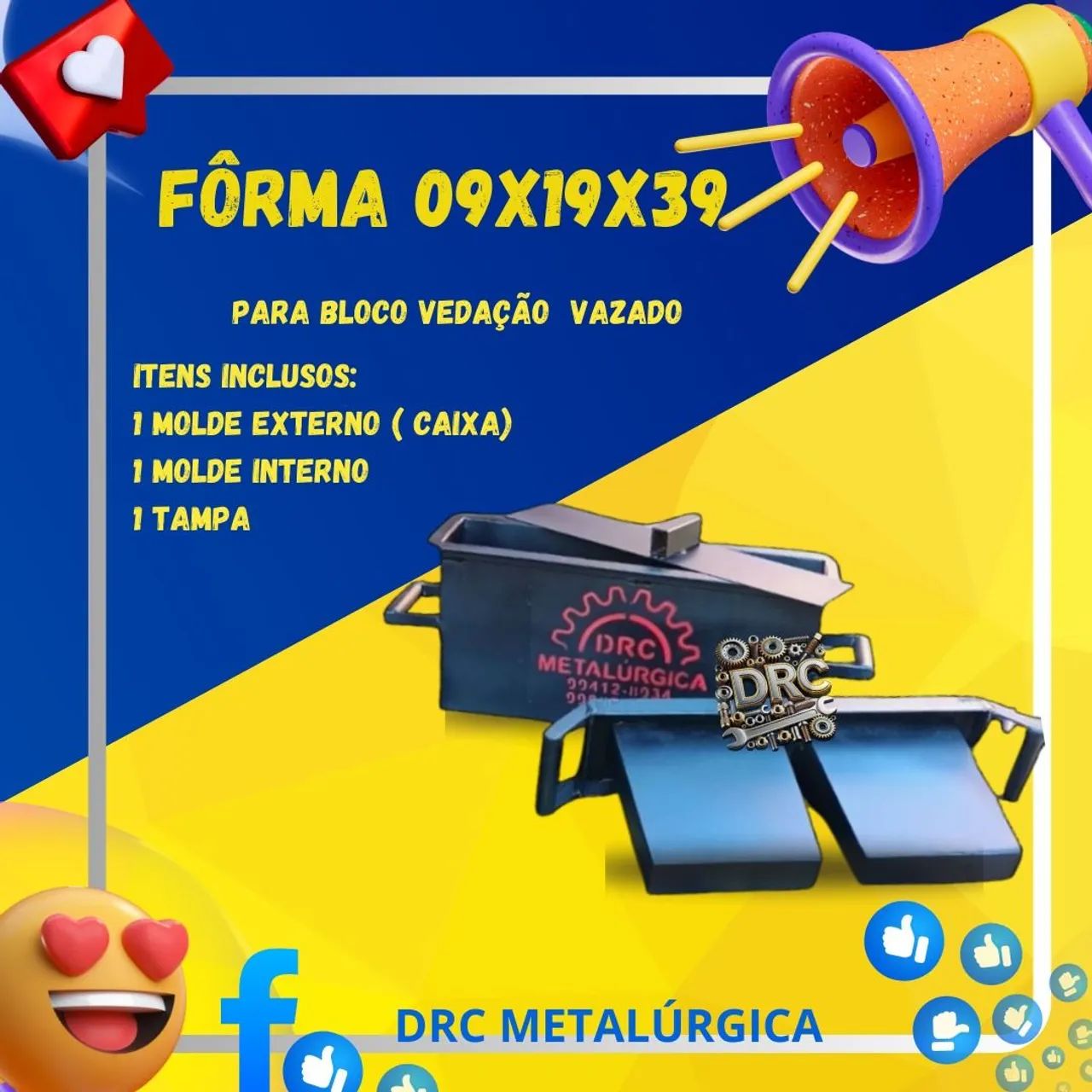 Forma de bloco de concreto 