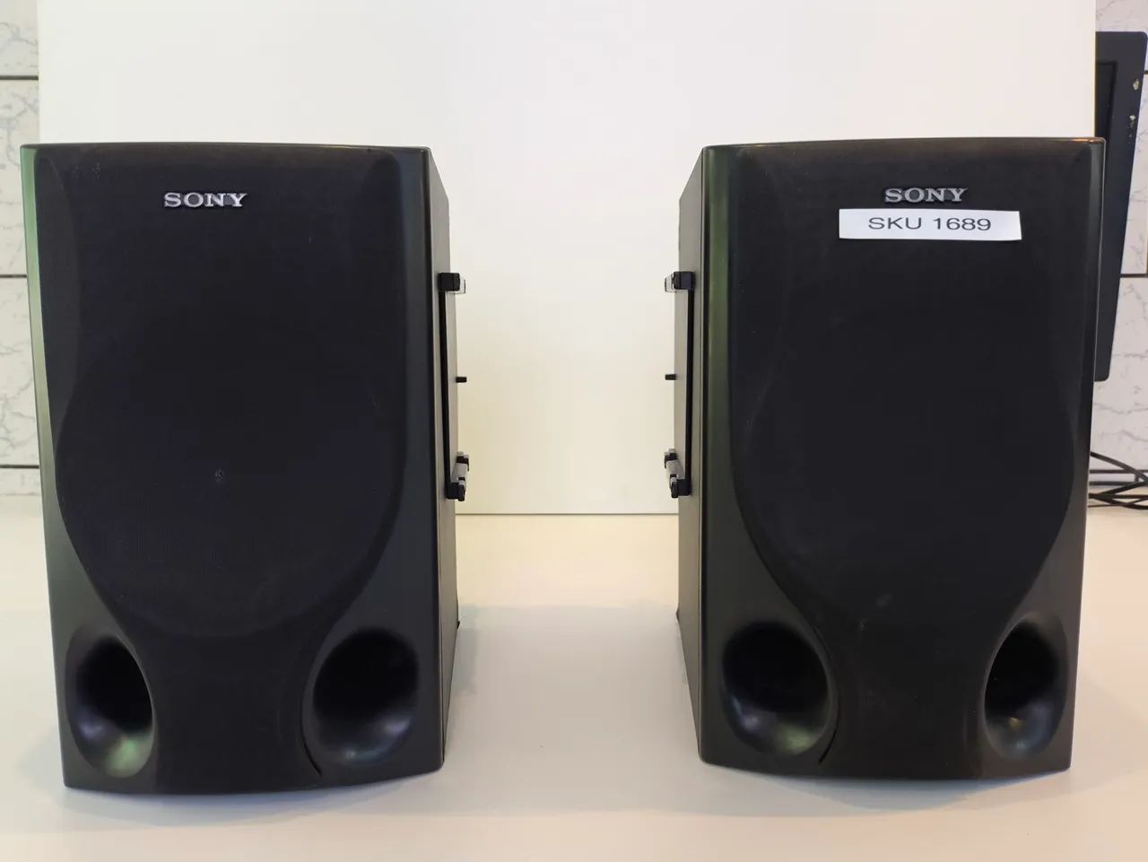 Par de Caixas Sony SS - H450 6 ohms  ( DO MICRO SYSTEM HCD H550M). FUNCIONANDO 