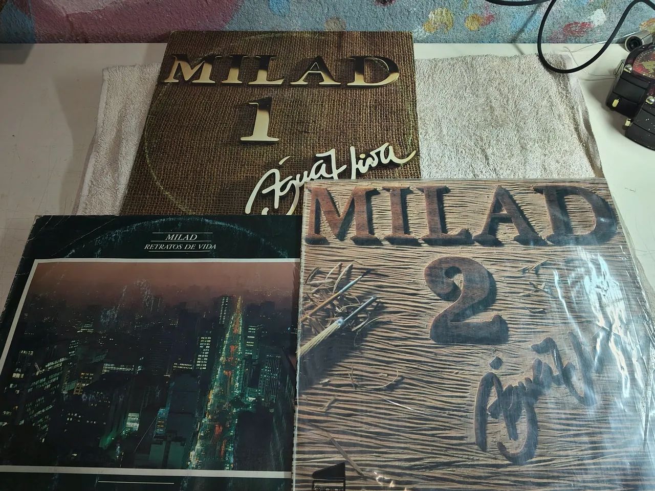 Coleção vinil LPs Grupo musical gospel Milad