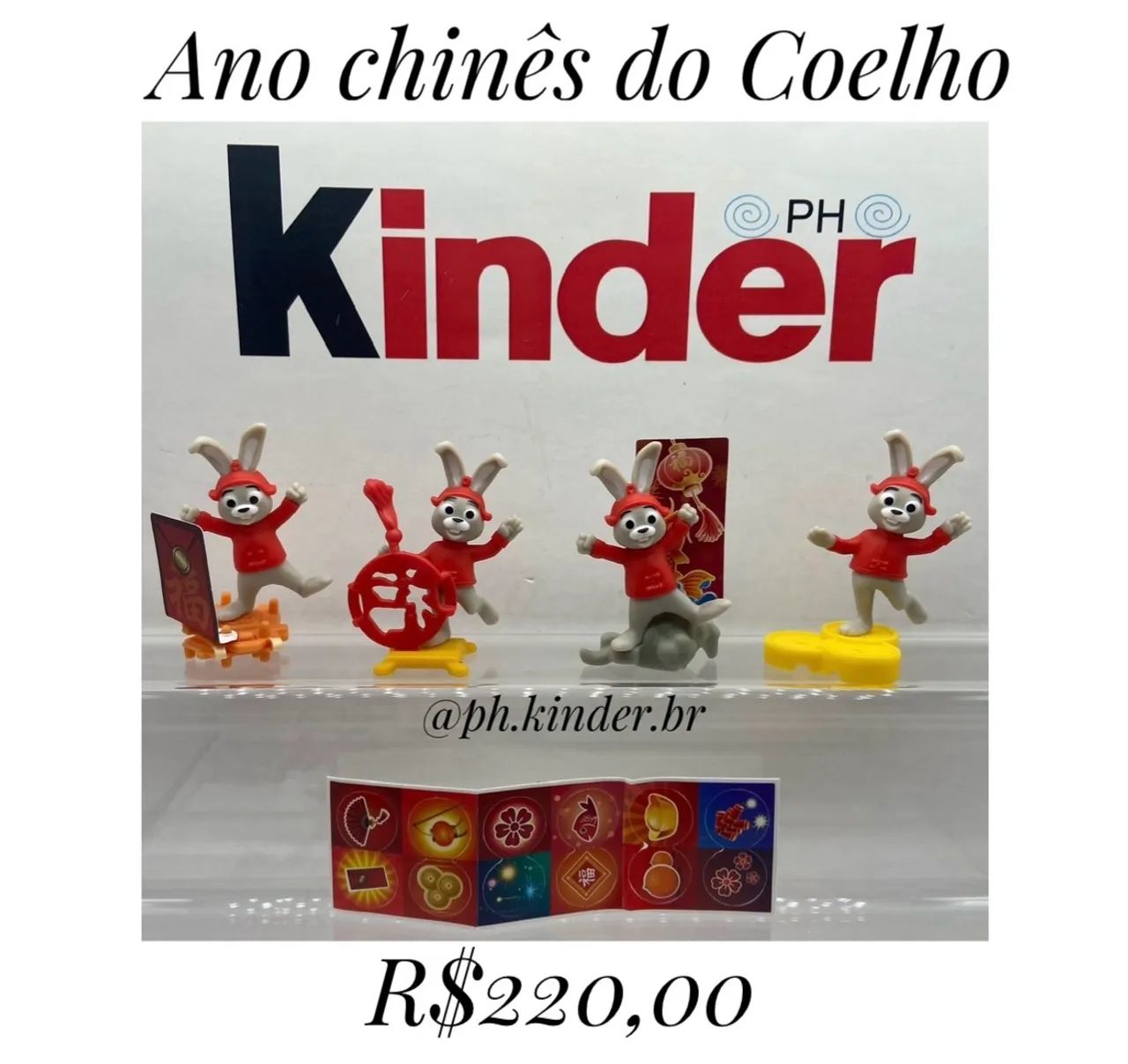 Kinder ovo- Ano chinês do Coelho