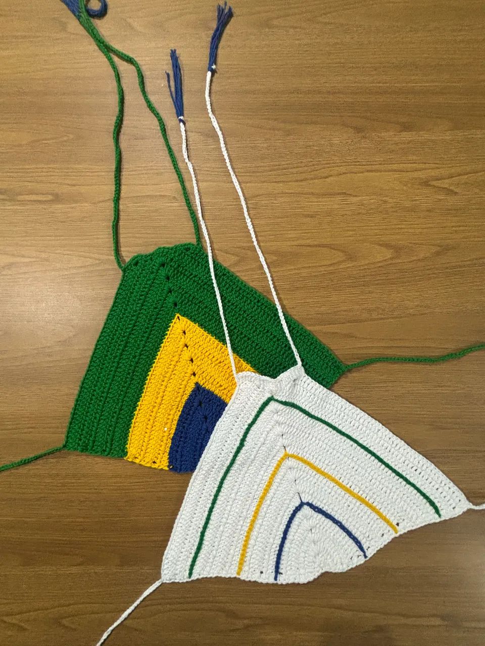 Top de crochê Brasil  - Foto 2