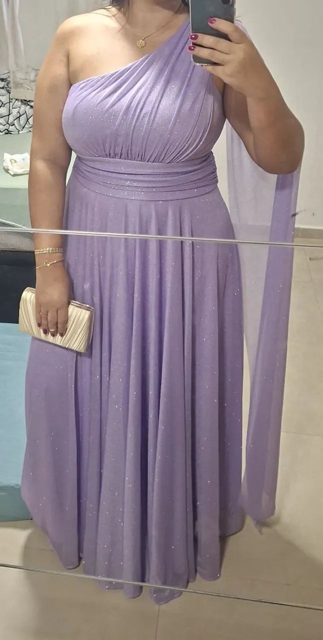 Vestido  de festa Lilás
