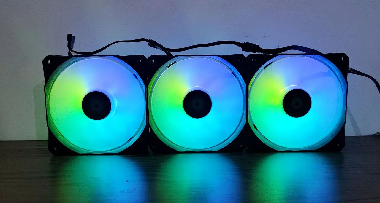 3 FANS MONTECH LIGHTFLOW ARGB ( NOVAS ) - Foto 2