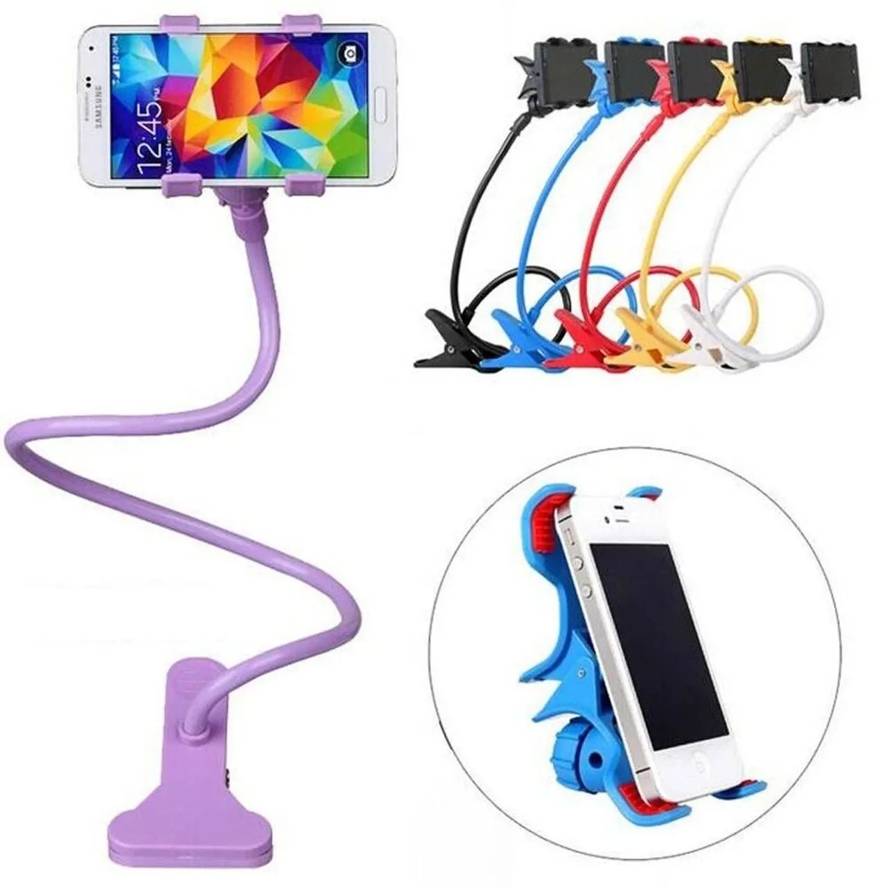 Suporte articulado flexivel apoio de mesa para celular - Foto 2